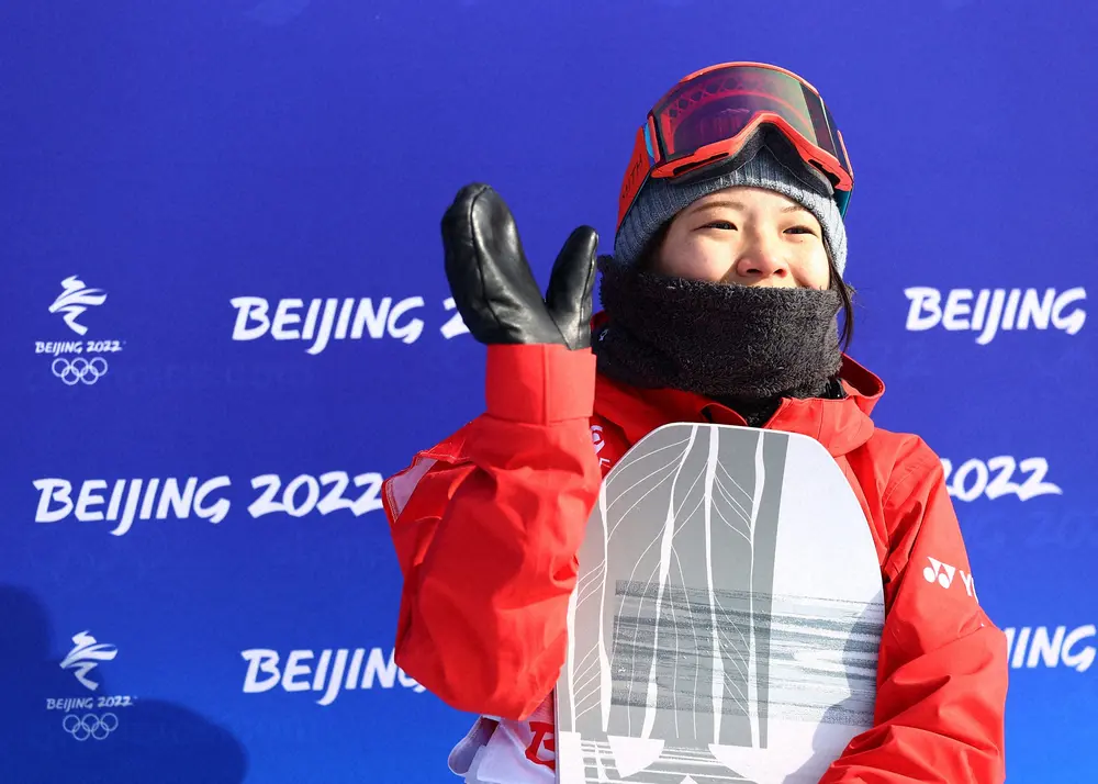 【画像・写真】姉せなの快挙に妹るきも祝福「選手としては悔しいけど」　北京五輪スノーボードHP女子決勝