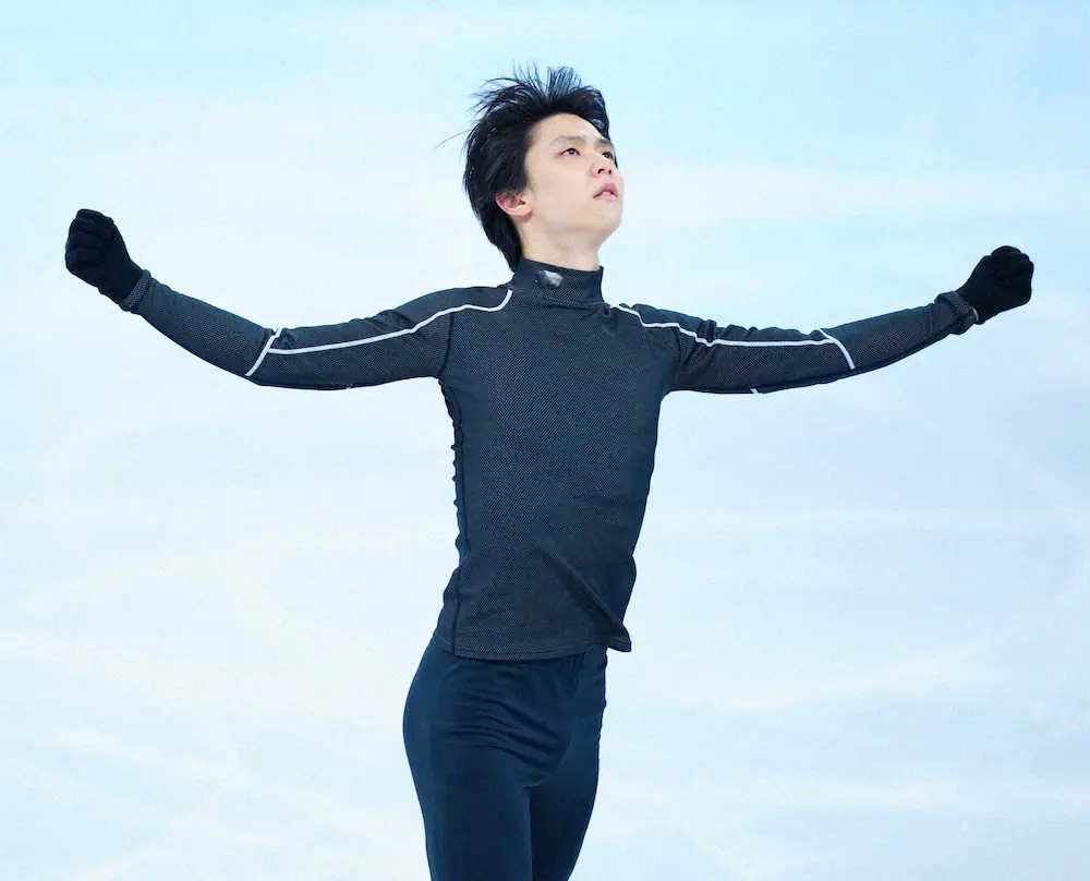 【画像・写真】羽生結弦、静かなる最終調整20分　自身の曲かけ前に公式練習終える