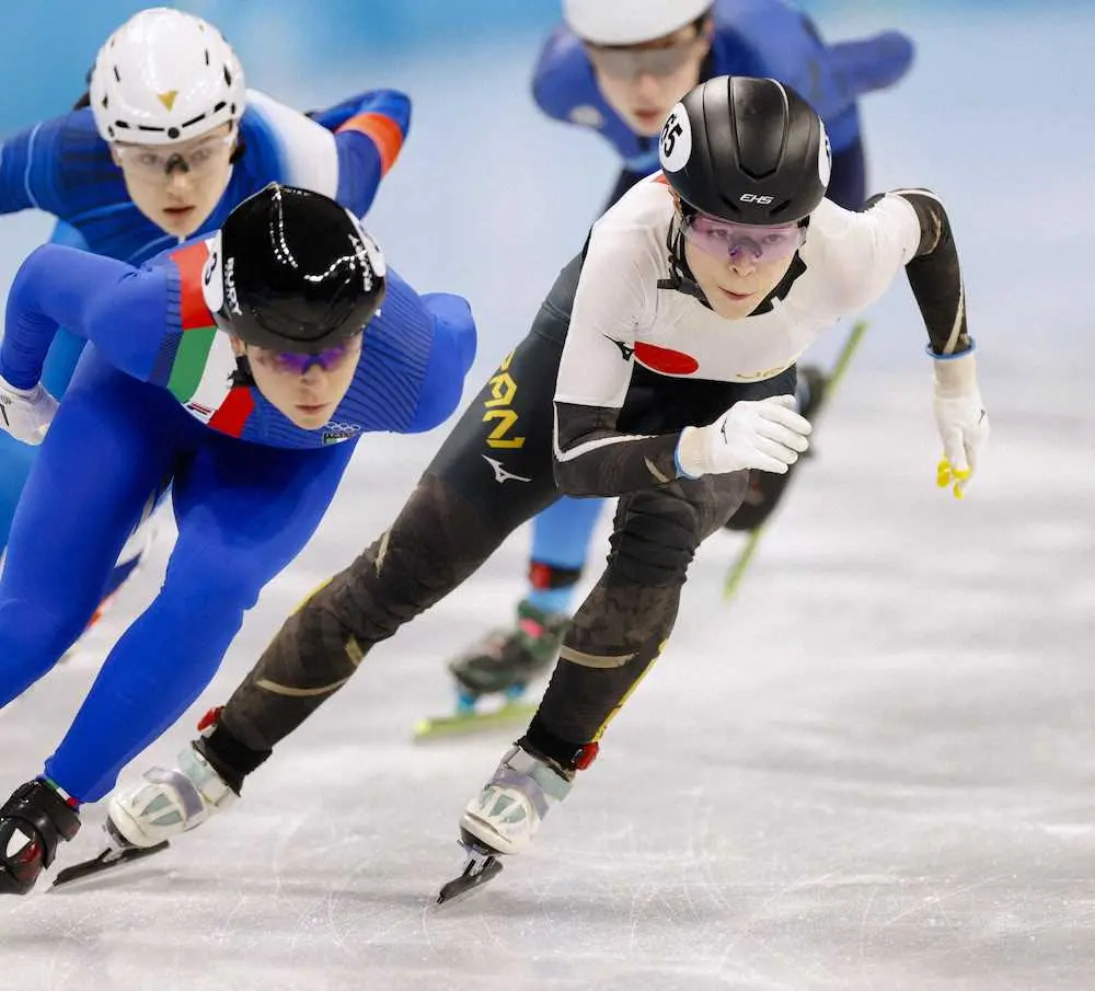 【画像・写真】ショートトラック女子1000　菊池純「狙い通り」準々決勝へ　調子上向き