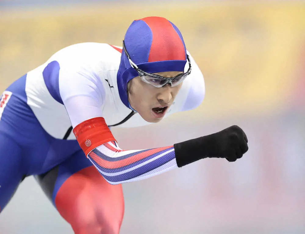 【画像・写真】スピードスケート　土屋良輔　男子10000メートル、20年ぶり入賞目指して力走もわずかに及ばず