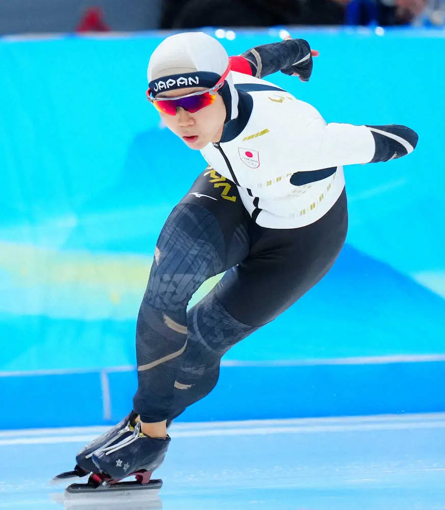 ＜北京五輪　スピードスケート＞女子500メートル決勝、滑走する高木美帆（撮影・小海途　良幹）