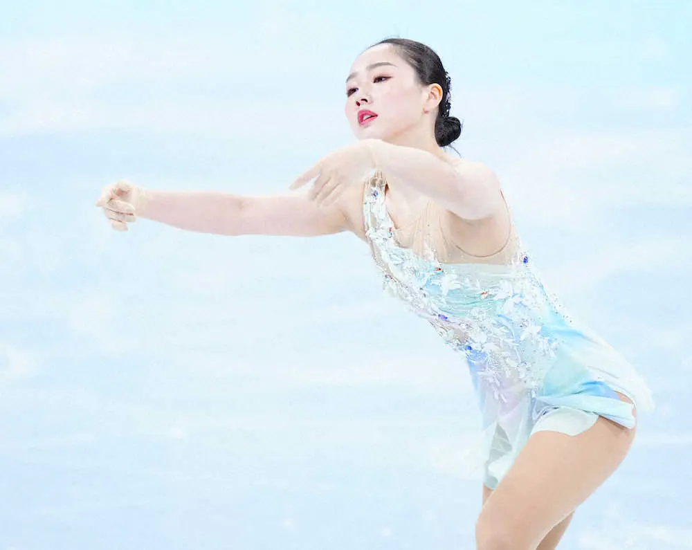 【画像・写真】史上5人目！新葉トリプルアクセル決めて5位発進「挑戦できて良かった」