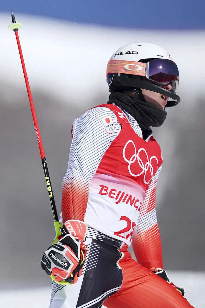 【画像・写真】男子回転・小山　攻めの滑りも1回目途中棄権、4年後に気持ち切り替え