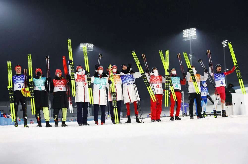 【画像・写真】ノルディック複合団体日本、28年ぶり銅メダル　3強の牙城崩した！最終走者山本がラストスパートで抜いた