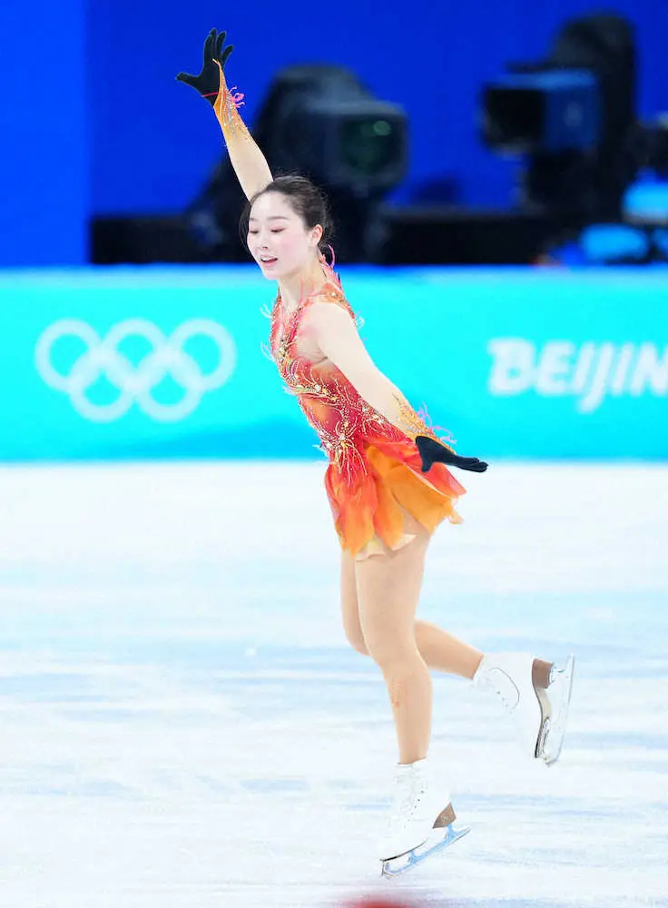 【画像・写真】SP5位の樋口新葉　トリプルアクセルなど最終調整　午後10時17分から演技披露　