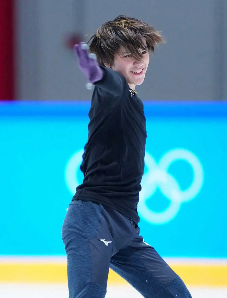 【画像・写真】宇野昌磨、北京五輪後は歯医者へ直行？「左でかめない…」割り当て練習では軽快