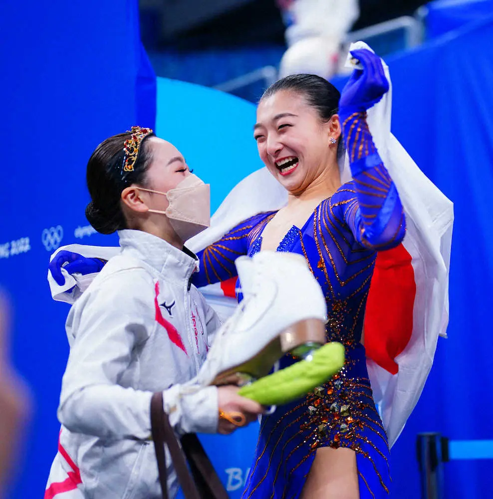 【画像・写真】新葉5位　SP、フリーともに3回転半成功！真央以来日本人2人目「1つの目標を達成できた」