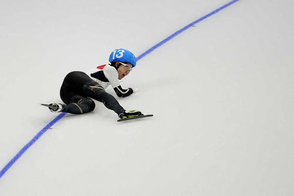 【画像・写真】菜那　マススタート連覇ならず　最終週の最終コーナーでまた転倒「左脚が言うことを聞かなくなっていた」