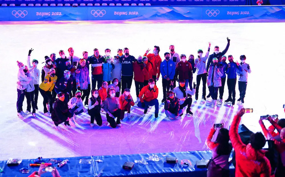 【画像・写真】羽生結弦、クライマックスへ90分最終調整　午後1時から北京五輪エキシビション開演