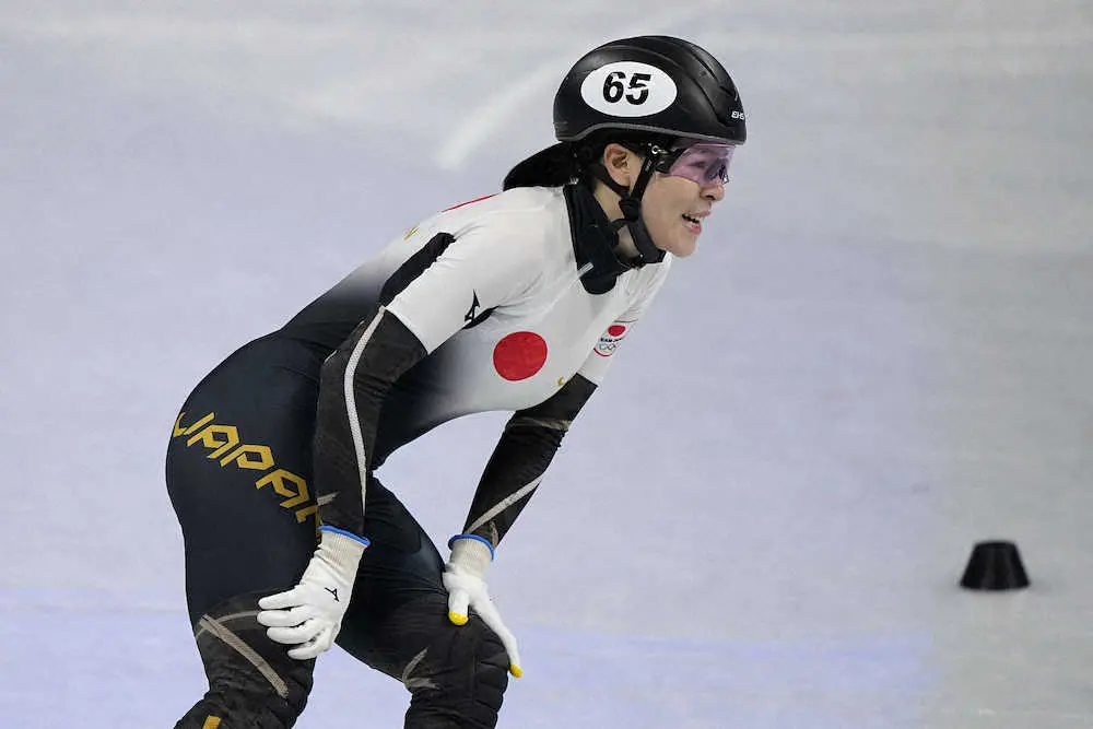 【画像・写真】女子ショートトラック1500メートルで8位入賞した菊池純礼（AP）