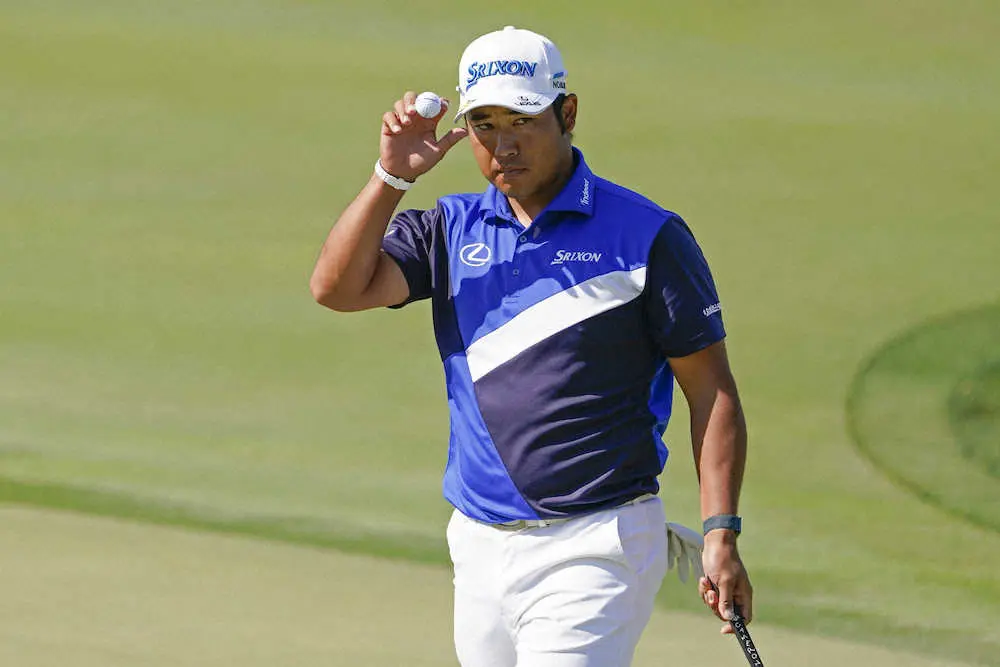 【画像・写真】松山　39位で予選通過、ボギー先行も後半盛り返し「粘り強くいけたら」