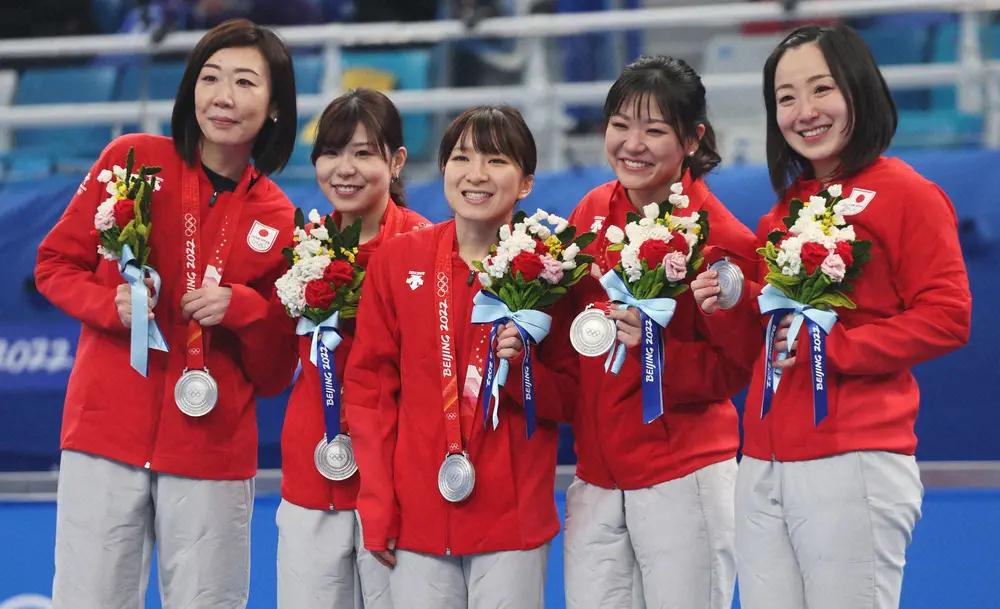 北京五輪カーリング女子銀メダルの日本代表、ロコ・ソラーレ（ロイター）