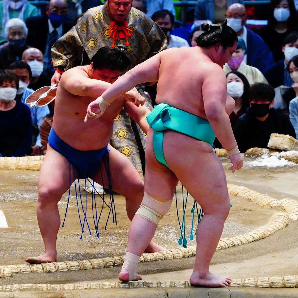 【画像・写真】若隆景　下からの意識で1敗堅持、初優勝意識せず「一生懸命取っています」