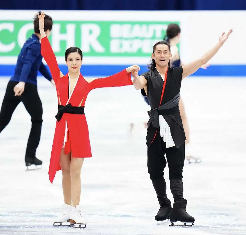 【画像・写真】アイスダンス“かなだい”初の世界選手権へ最終調整　21時34分リズムダンス登場