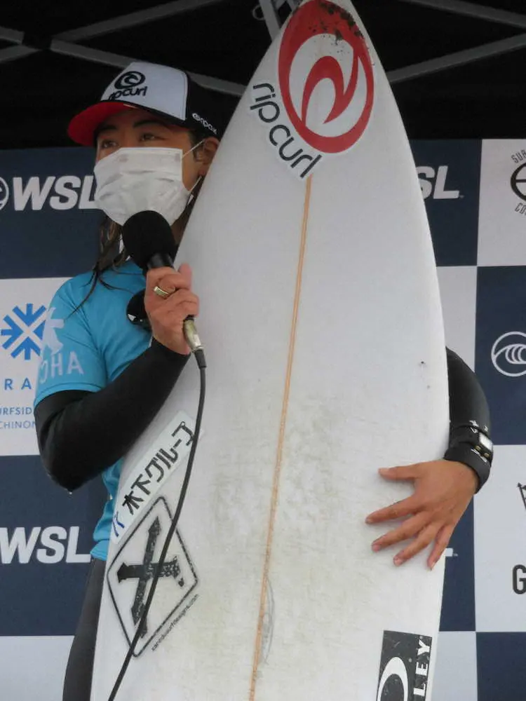 【画像・写真】東京五輪銅メダルの都筑有夢路がCS出場権を獲得　サーフィンアジア・オープン