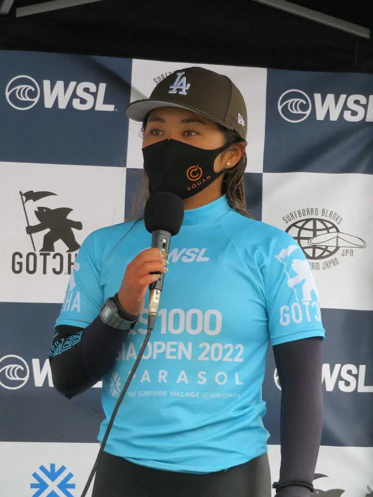 【画像・写真】脇田紗良がCS出場権　兄妹出場へ兄にはエール　サーフィンアジア・オープン