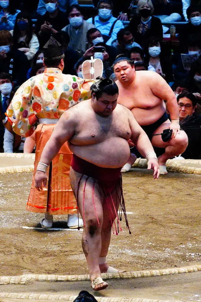 【画像・写真】高安2敗　並ばれた…正代に苦杯、昨年春場所の悪夢よみがえる展開
