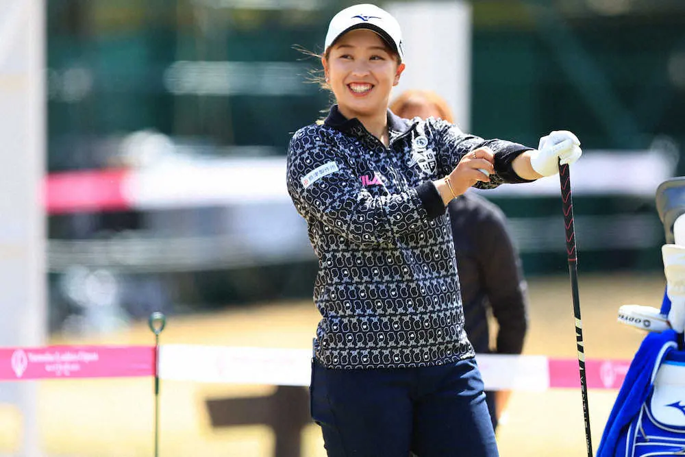 【画像・写真】女子ゴルフ西郷　師匠のジャンボから激励を受け「メジャーも全部優勝するつもりで頑張りたい」