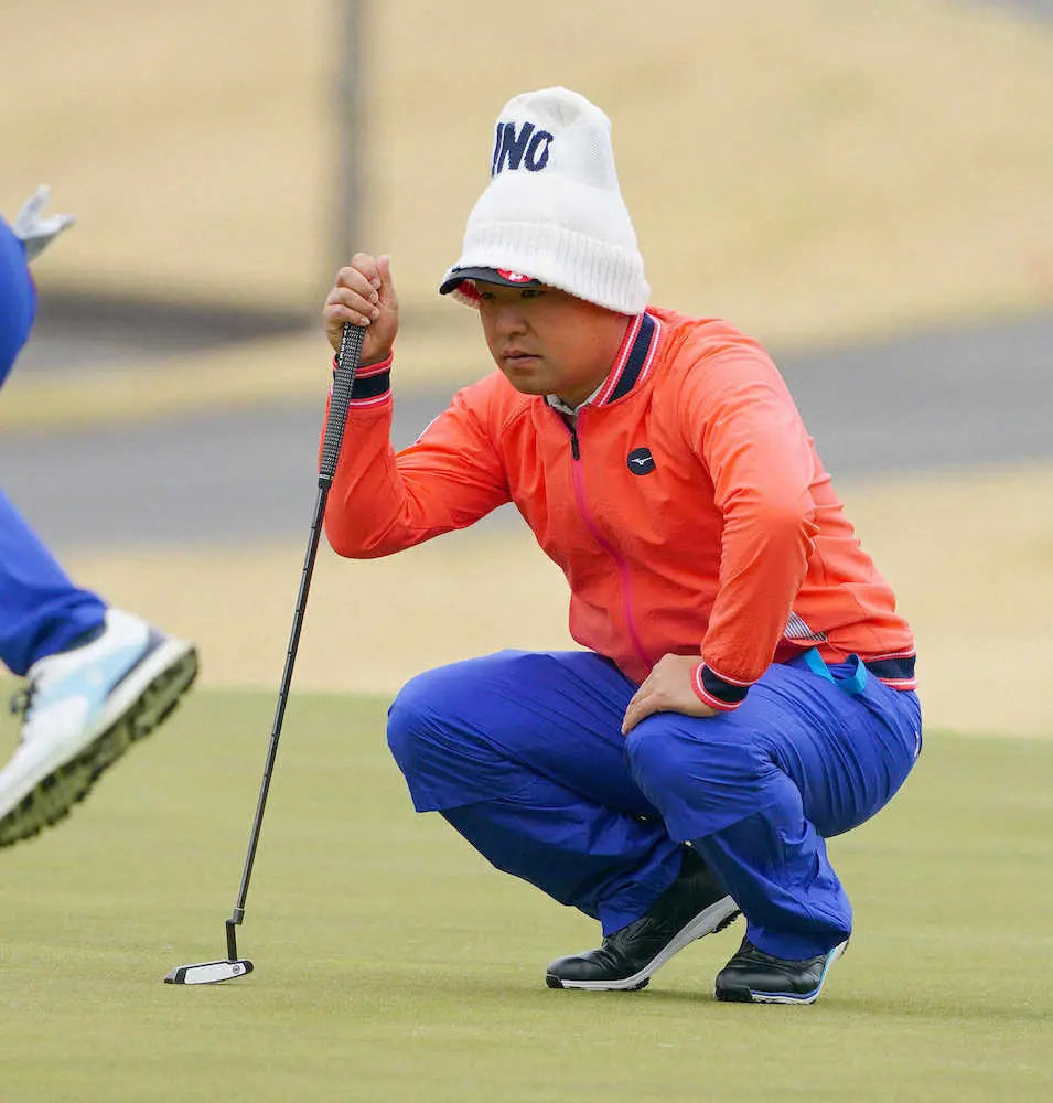 【画像・写真】時松、風ニモ負ケズ6バーディー67　肉体改造中の前選手会会長が2位浮上