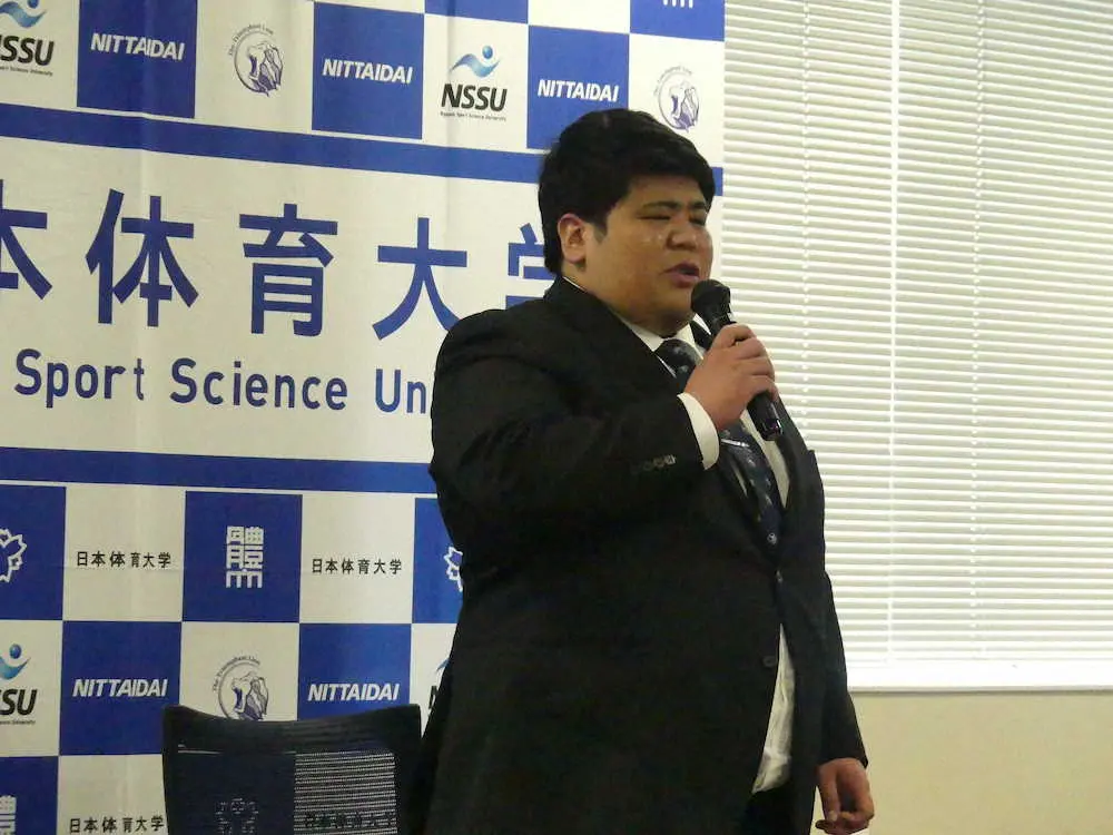 【画像・写真】日体大卒・嘉陽と高橋が二所ノ関部屋入門　同じ道を歩む2人、憧れはともに「中村親方」