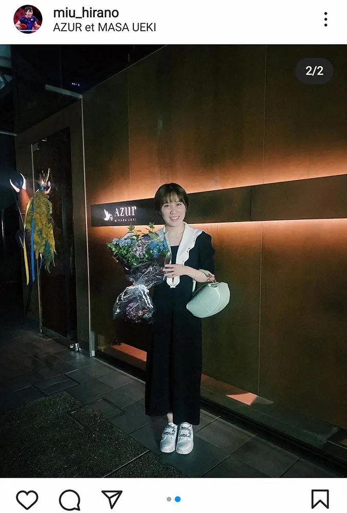 【画像・写真】平野美宇　22歳誕生日におめかしショット披露　「すっかり大人の女性」「どんどん綺麗に」の声