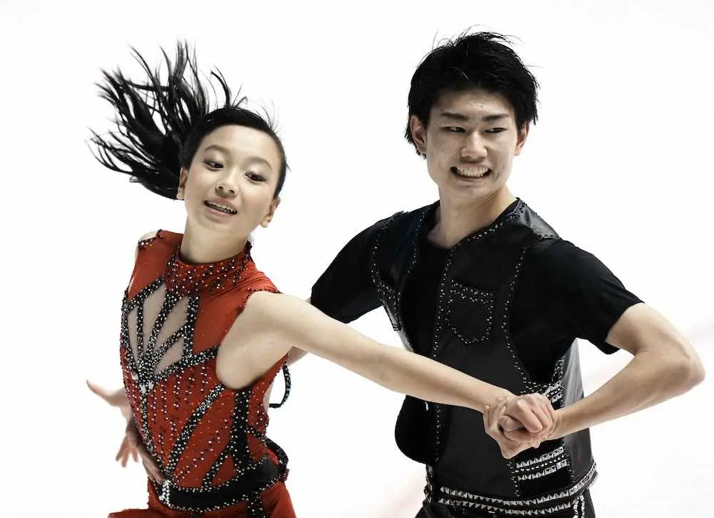 【画像・写真】来田、森田組が52・02点をマーク　世界ジュニア選手権アイスダンスRD