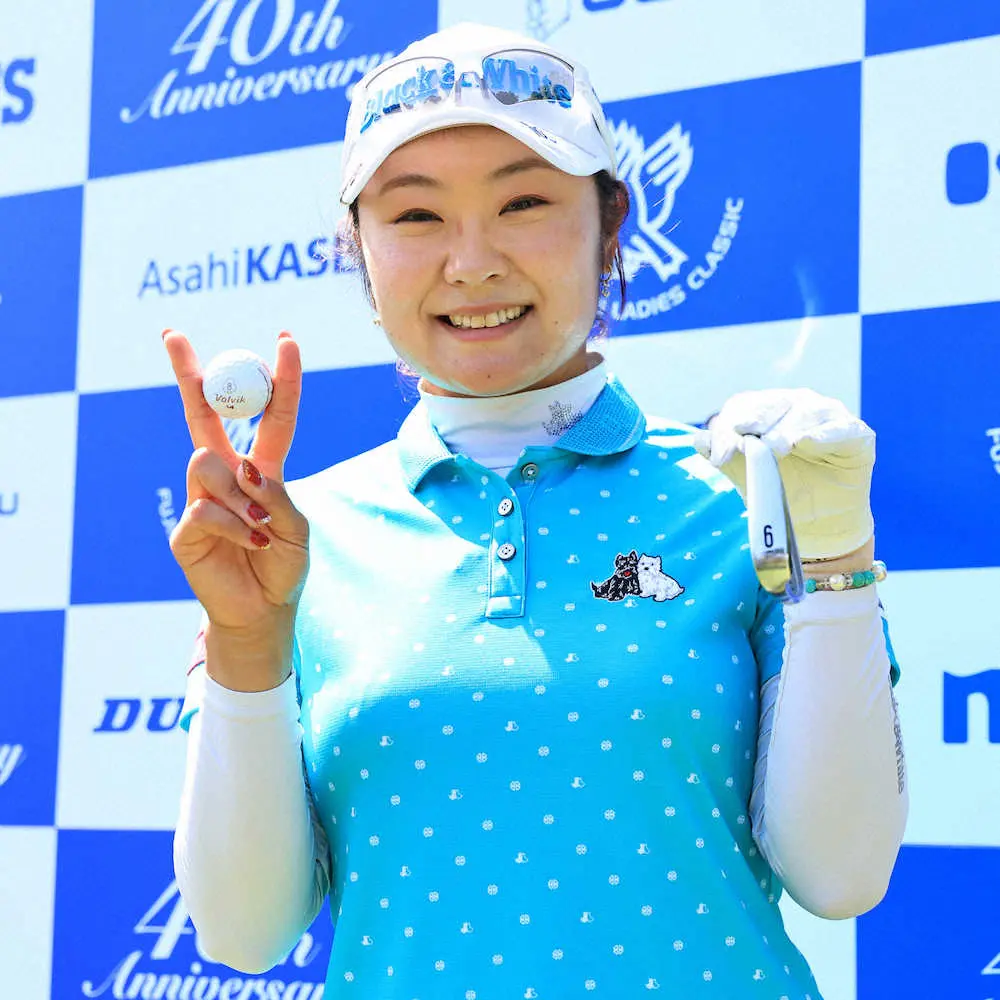【画像・写真】藤田さいき、夢がかなった！17番でホールインワン「実際にその夢を見たことも」