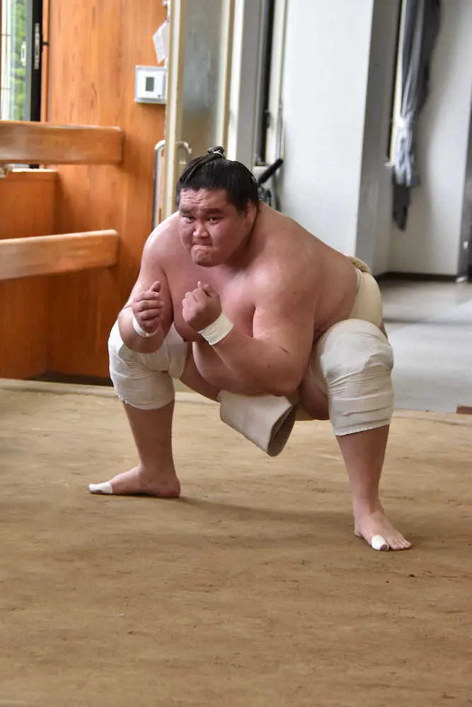 【画像・写真】照ノ富士「ベスト尽くして場所に入ろうと」、5・8初日夏場所へ昇進後初の合同稽古
