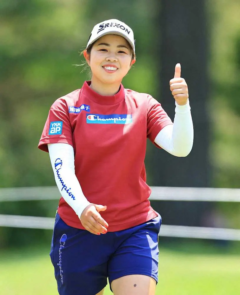 【画像・写真】20歳の山下美夢有がコースレコード「64」で好発進「自信になりました」