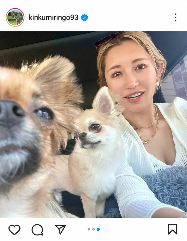 【画像・写真】金田久美子公式インスタグラム(@kinkumiringo93)から