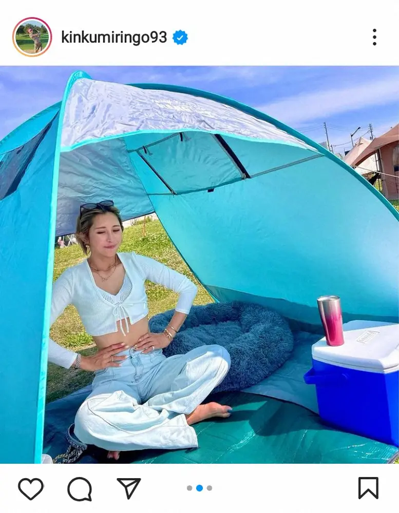 【画像・写真】金田久美子公式インスタグラム(@kinkumiringo93)から