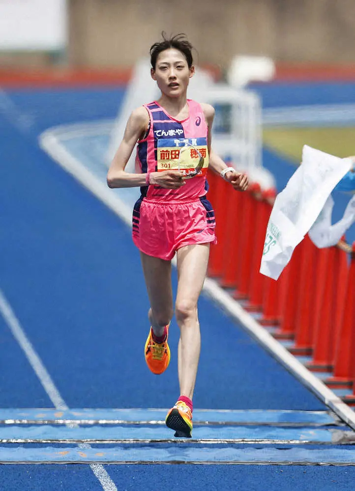 【画像・写真】女子五輪代表・前田復活V　天満屋勢が表彰台独占　仙台国際ハーフマラソン