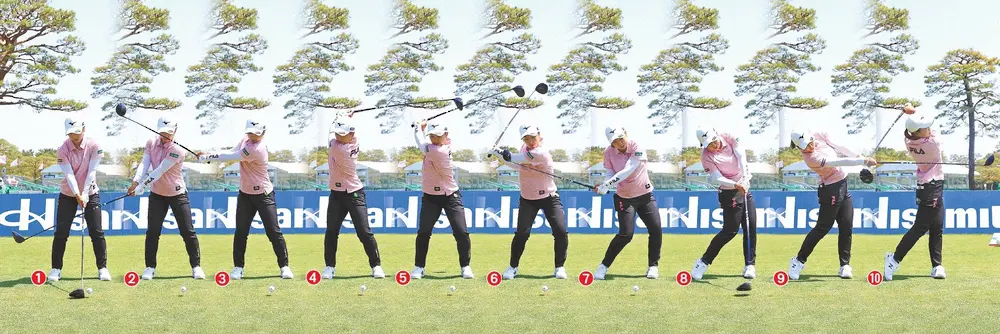 【画像・写真】西郷真央の強さの秘密は？内藤雄士プロコーチがスイング分析