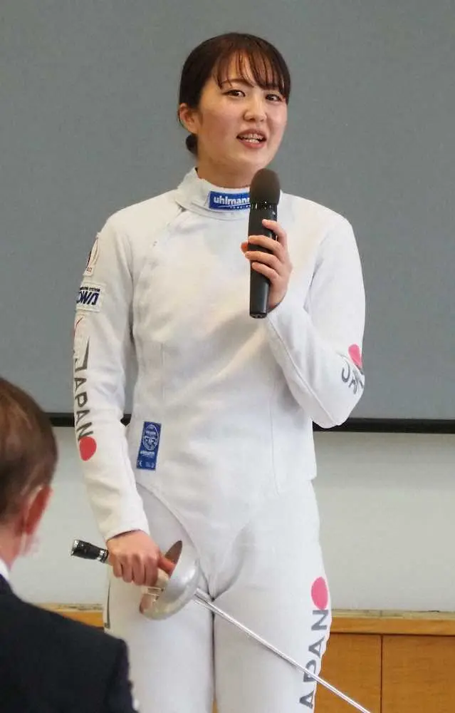 【画像・写真】フェンシング吉松琳果「さらなる成長に期待して」　アスナビ説明会で“伸びしろ”アピール