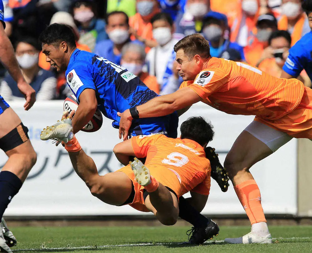 【画像・写真】埼玉SO山沢拓也が先制トライ含む14得点　視線は決勝へ「やってきたことをどれだけ出せるか」