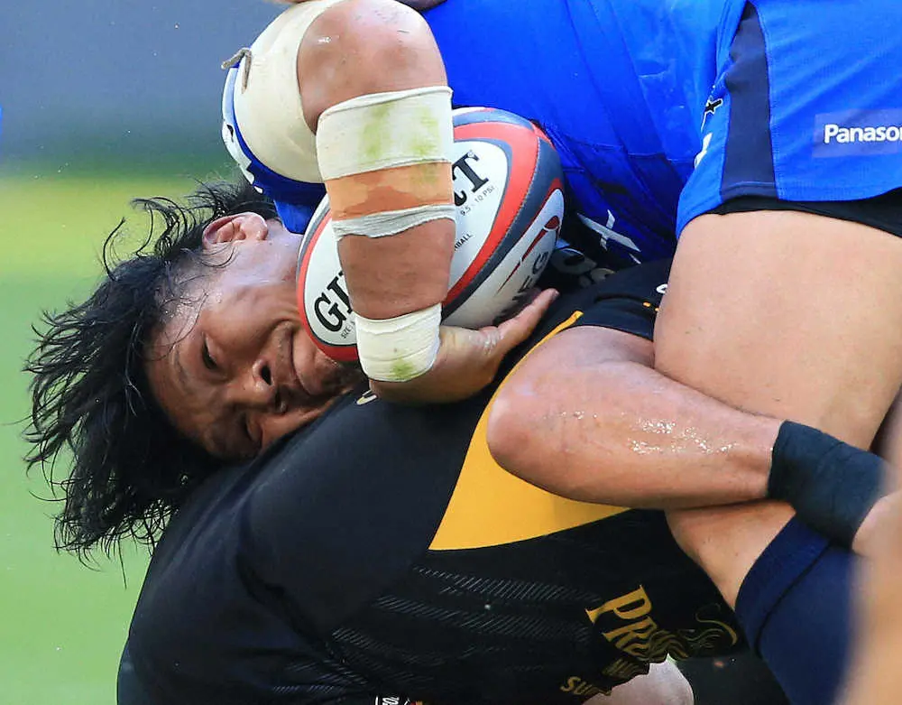【画像・写真】笑うのはどっち？”対決に勝利　フル出場の埼玉・稲垣　ラグビーリーグワン