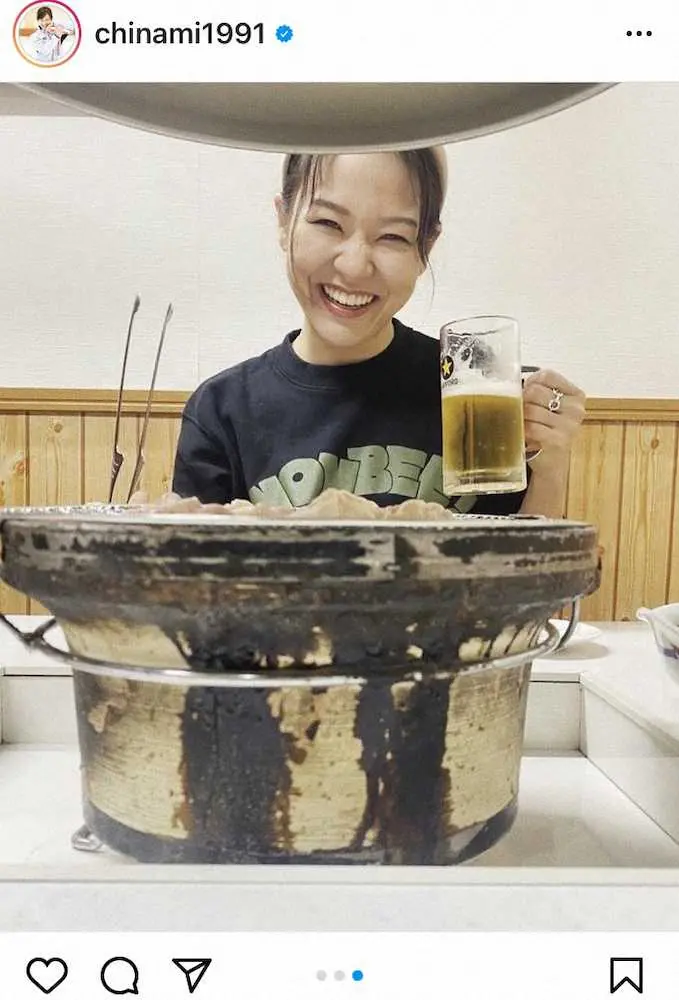 【画像・写真】ロコ吉田知那美「応援してくれたファンのみなさんに乾杯」2年ぶり日本一で勝利の美酒