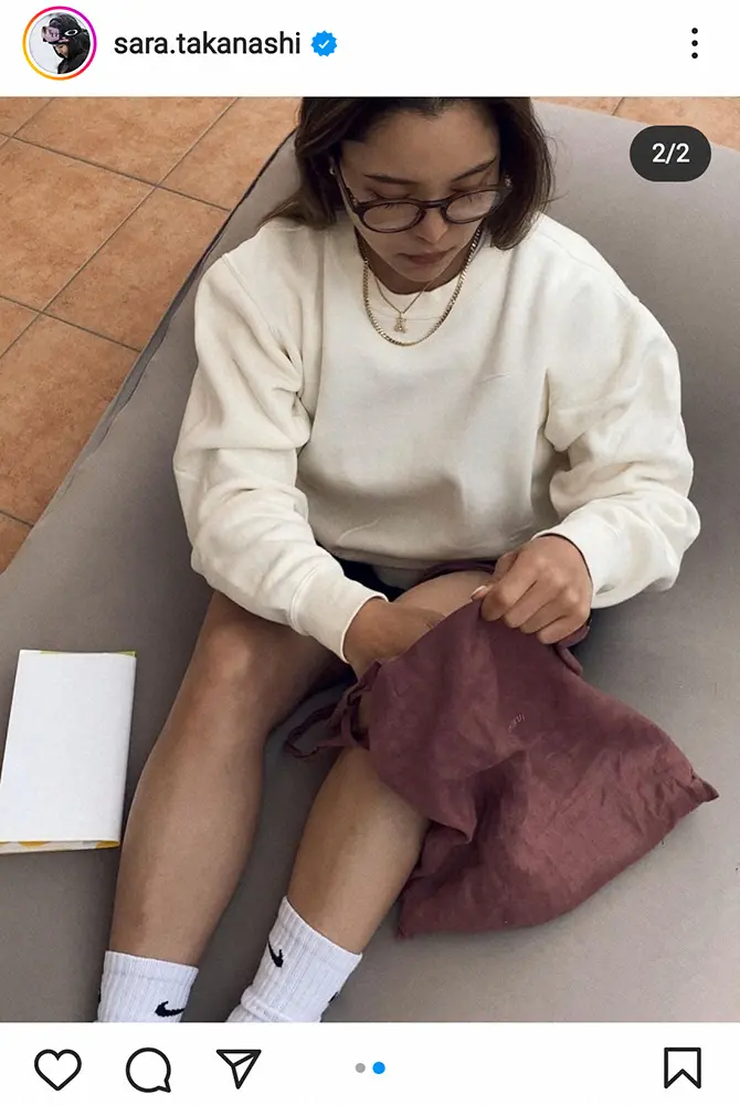 【画像・写真】高梨沙羅　おしゃれな眼鏡姿に絶賛の声「知的でかわいいメガネ美人」「とても似合うよ」