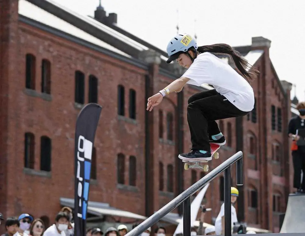 【画像・写真】スケートボード女子　中山トップ通過　横浜アーバンスポーツフェスティバル