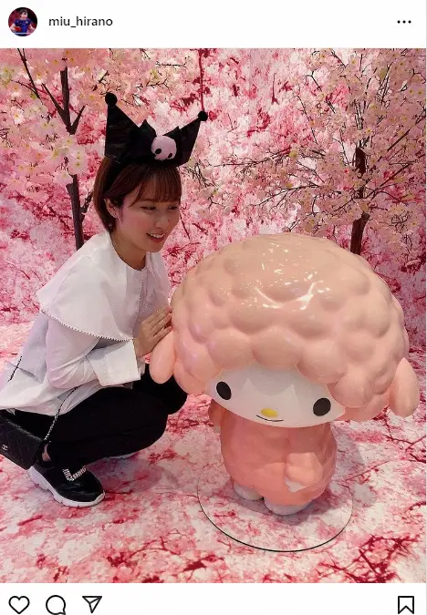 【画像・写真】平野美宇　大好きな“憧れ”に会いに…メルヘン「猫耳ショット」披露　「かわいすぎて反則」「天使」の声