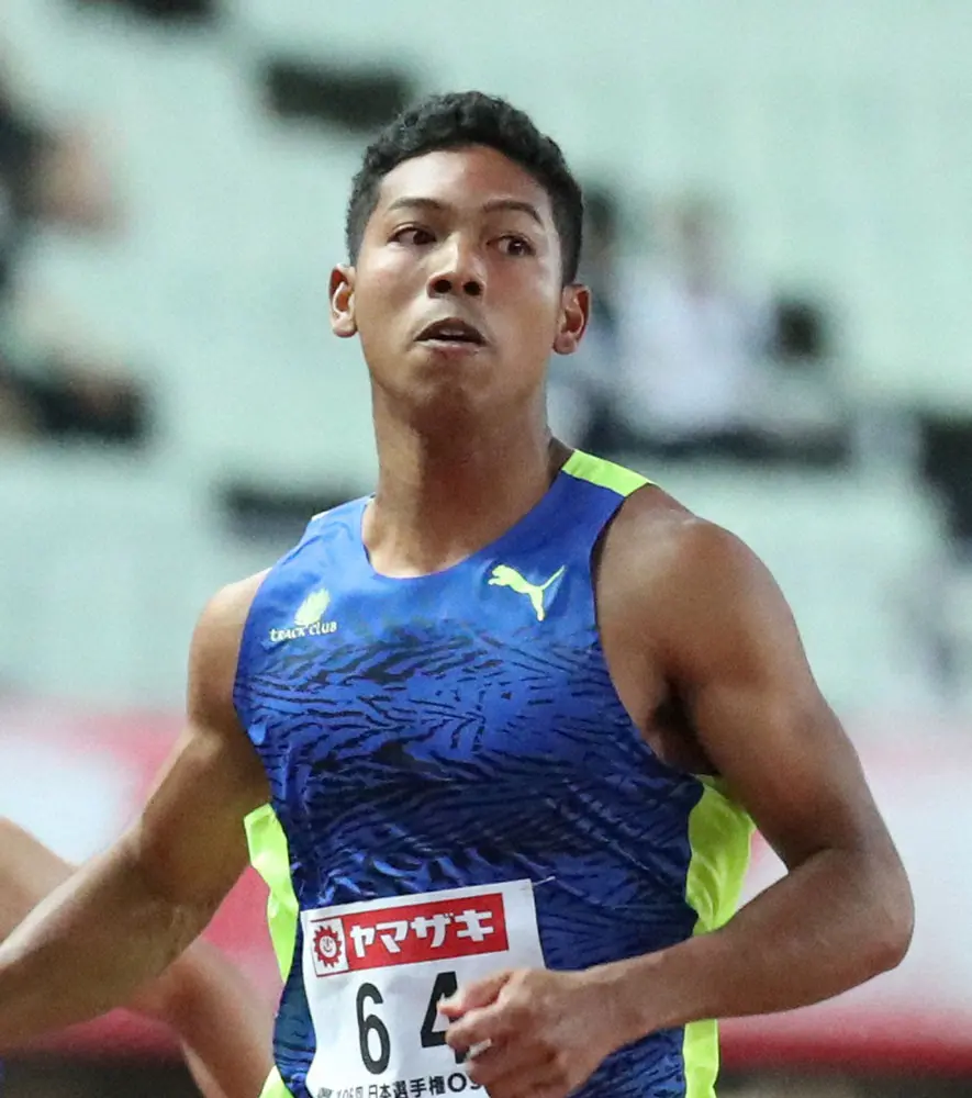 【画像・写真】サニブラウン　男子100メートル10秒08で優勝　世界陸上内定も「まだ昔の自分に勝てていない」