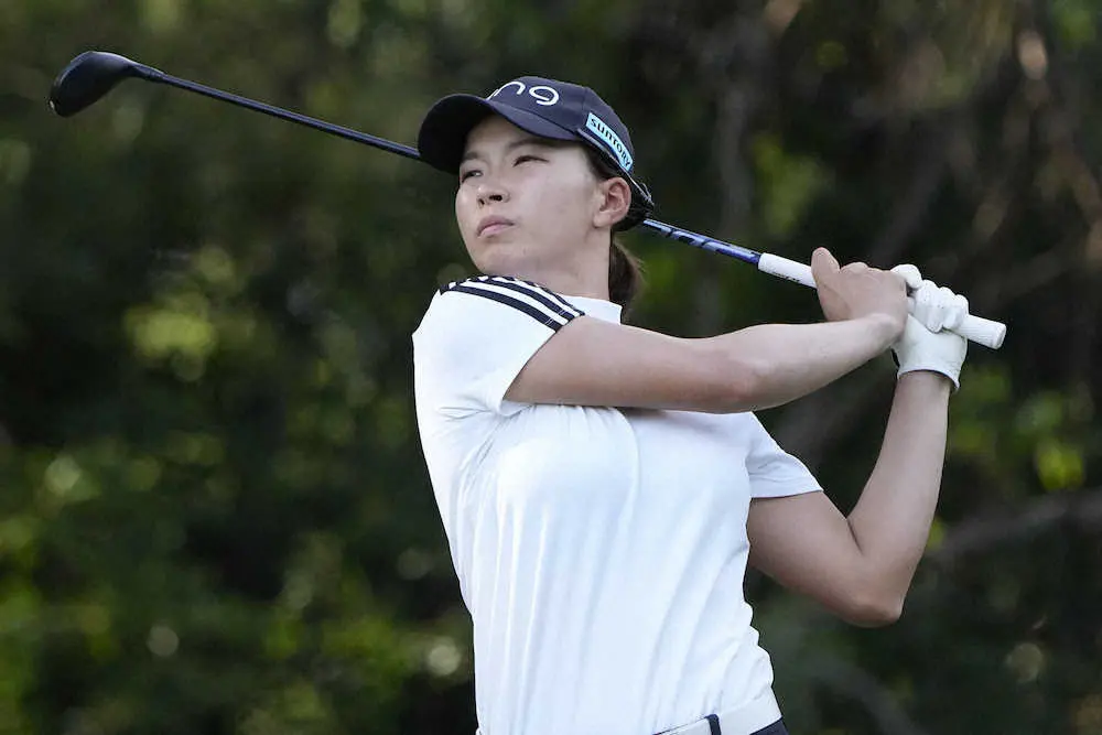 【画像・写真】渋野　粘ってイーブン52位発進　予選通過へ「我慢のゴルフができたら」