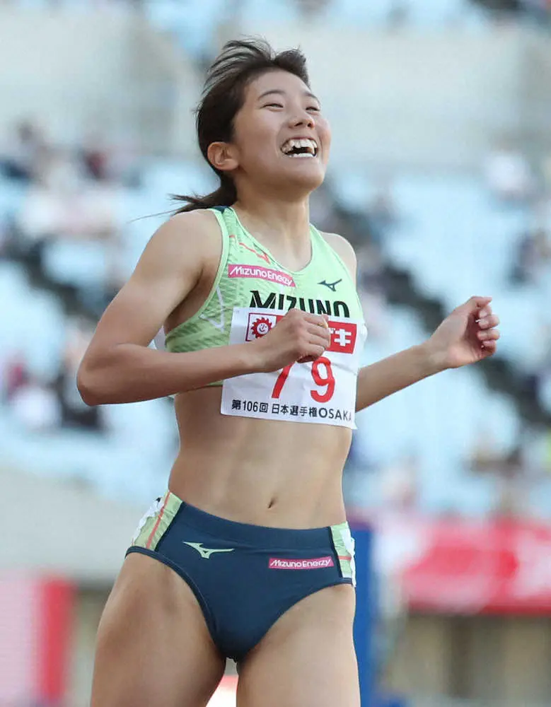 【画像・写真】【陸上】児玉が女子200ｍ連覇　薄氷決勝進出で「吹っ切れた」