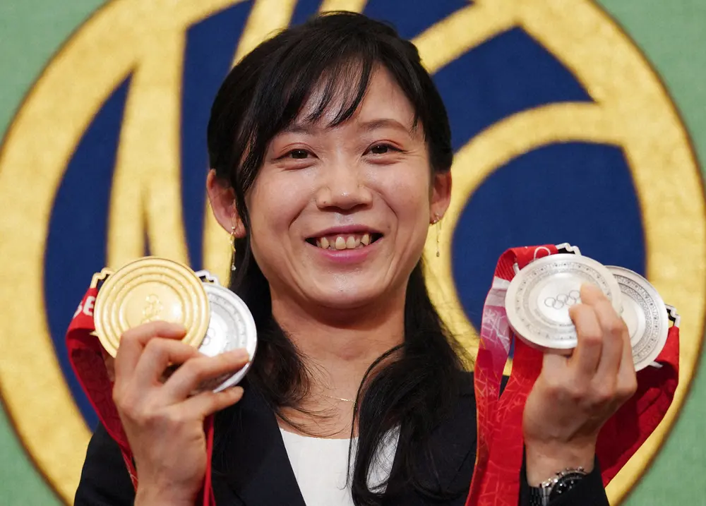 日本勢最多となる冬季五輪同一大会のメダル４個を獲得した高木美帆