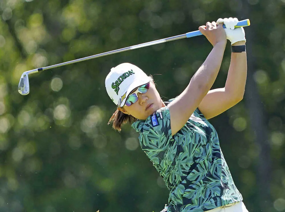 【画像・写真】奈紗　「想定外」1番ダボ＆2番ボギーも耐えた66位発進　「ズルズルいくわけにはいかなかった」