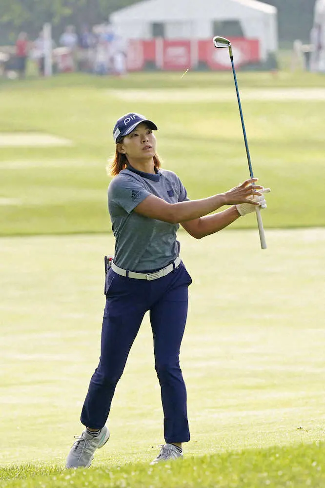 【画像・写真】渋野　精彩欠き5ボギーの127位　「苦しい一日でした」