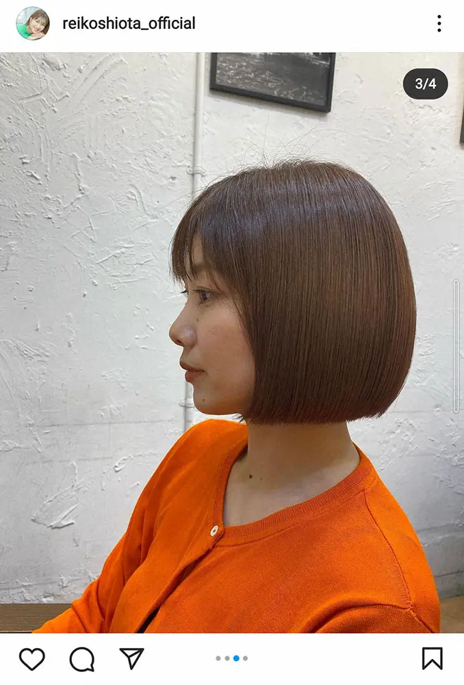 【画像・写真】潮田玲子公式インスタグラム（＠reikoshiota）から