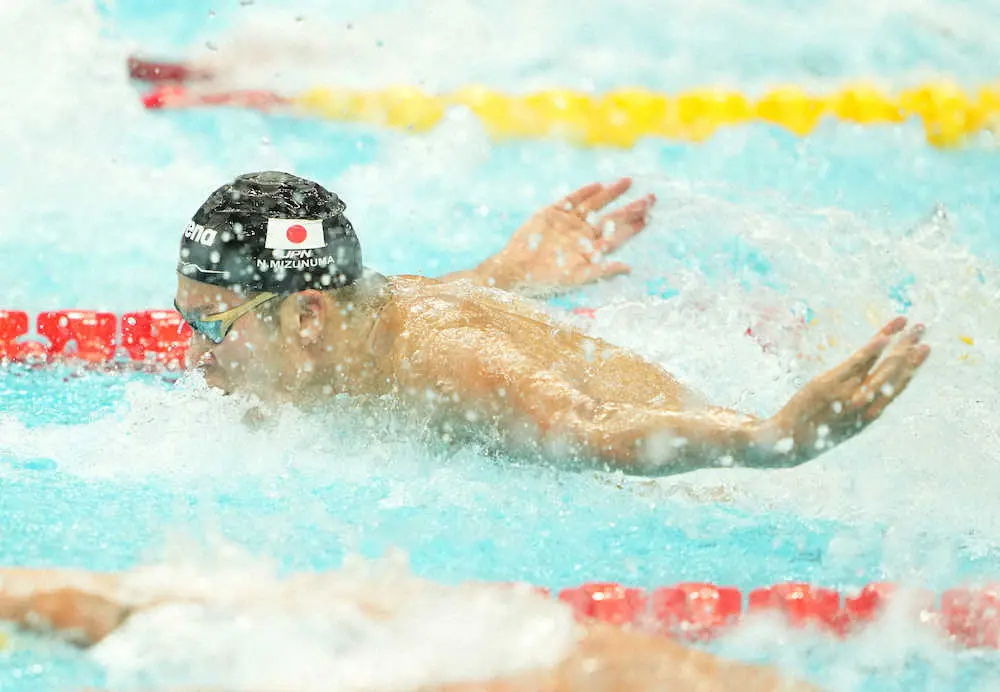 【画像・写真】水沼が男子100バタフライ銀、同種目で日本勢初表彰台　ASチームFRは3位