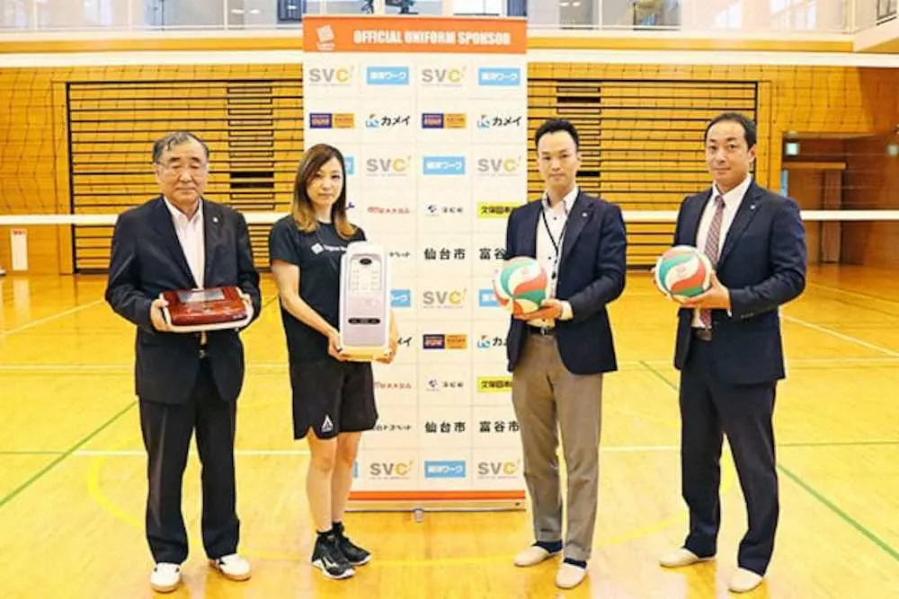 【画像・写真】女子バレー　リガーレ仙台を伊藤超短波がサポート