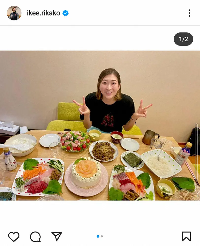 【画像・写真】池江璃花子　22歳となったことを報告「充実した1年を送りたいです！22歳の私もよろしくお願いします」